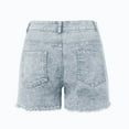 thumbnail image 5 of Bovemsi Short Jeans For Women New Summer Denim Female Pockets Wash Shorts High Waisted Stretchy Denim Shorts L, 5 of 6