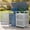 52"x32"x49.5" Warm Grey, variant on 44 Cu.Ft Outdoor Trash Can Storage, Garbage Can Hider Outdoor with 2 Lockable Doors Gas Struts & Shock Absorbers, Slant-roof Outdoor Storage for Patio, Backyards, Yard & Garden (52"x32"x49.5")
