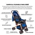 thumbnail image 4 of Carriola Bebe Plegable De Paseo Infantil Compacta Reclinable, 4 of 8