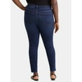 thumbnail image 3 of Terra & Sky Women's Plus Size Skinny Straight Jeans, Sizes 14W-34W, 3 of 5