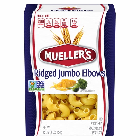 Mueller's Ridged Jumbo Elbows, 16 oz