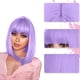 thumbnail image 1 of Ganfancp Corte Bob Pelucas con Flequillo 14 Pulgadas de Longitud Del Hombro Recto Pelucas de Pelo Sintético Peluca de Disfraces Diarios para Las Mujeres Negras Pelucas de Pelo de Reemplazo Liquidació, 1 of 5
