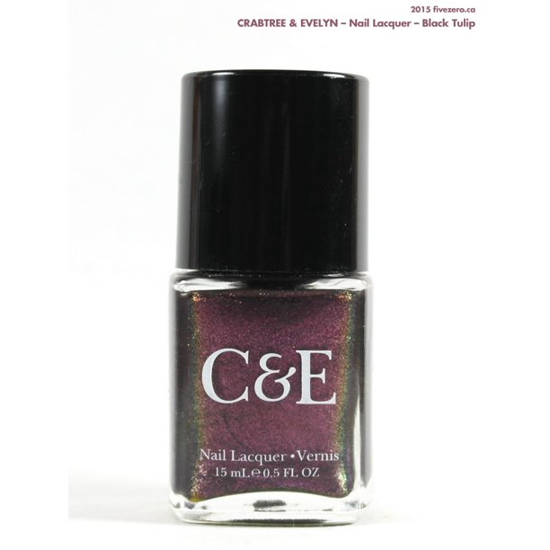 Crabtree & Evelyn Nail Polish Lacquer Black Tulip 15 ml