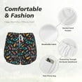 thumbnail image 4 of Gukieu Golf Accessories Print Women's Sports Shorts with Drawstring Elastic Waistband for Running, Yoga, Fitness-Small, 4 of 7