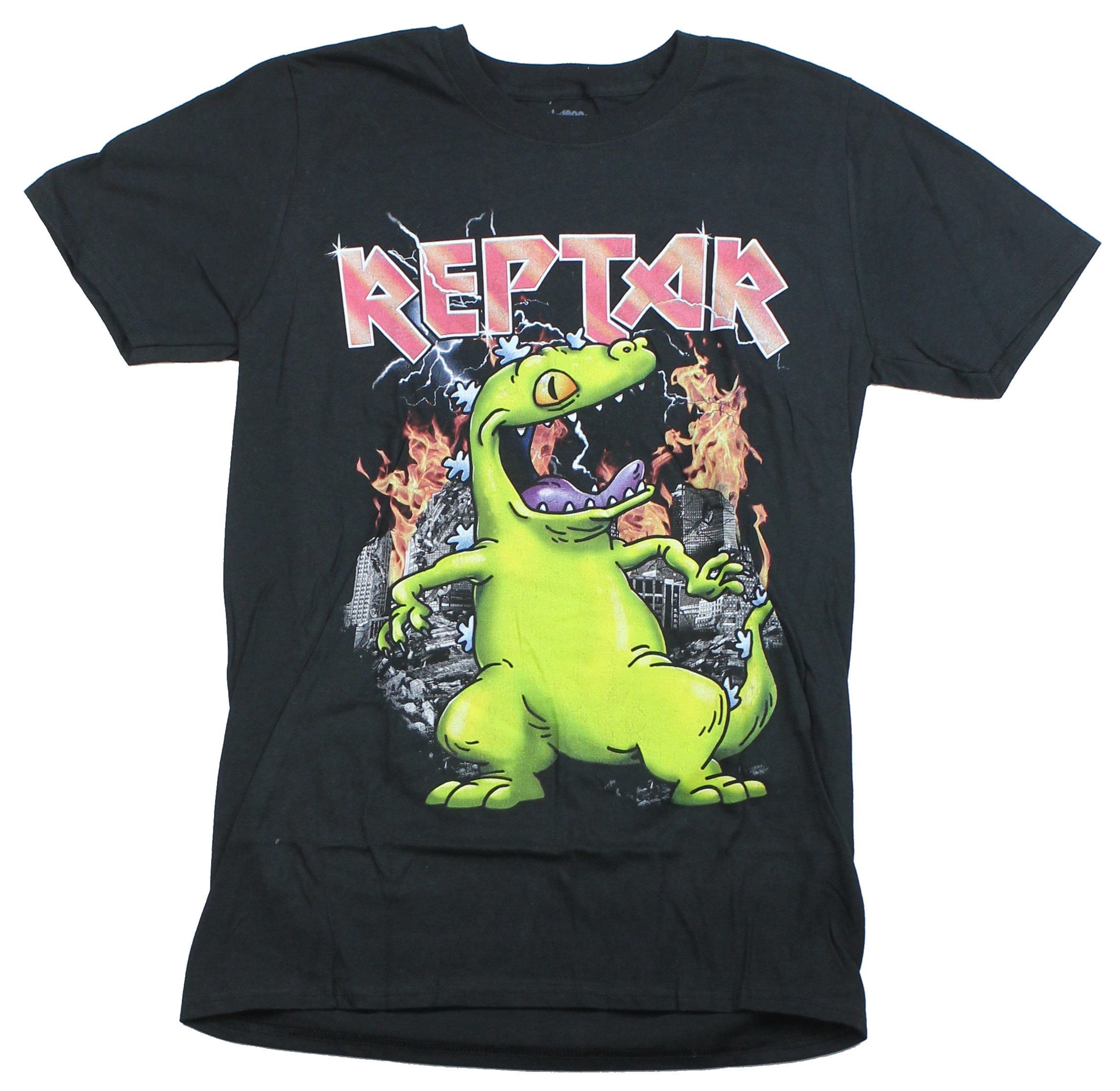 Rugrats Mens T-Shirt - Reptar Metal 