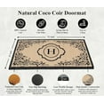 thumbnail image 5 of A1HC Natural Coir Monogrammed Floral Door Mat, 36"x72", Durable Anti-Shed Outdoor Door Mat, Heavy-Duty, Low-Profile, Easy to Clean, 5 of 7