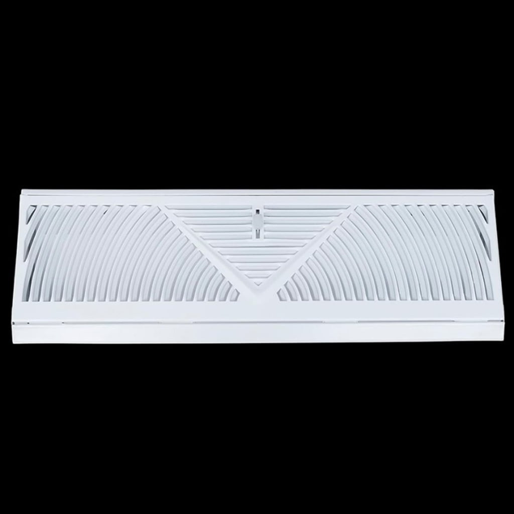 18 Inch Long Steel Floor Wall Corner Vent Cover with Adjustable Airflows Control