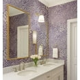 thumbnail image 4 of S4Sassy Removable Nature-Inspired Waterproof Wall Wrap, Finish Wallcover, Leafy Florals Contact Paper For Walls, Cabinets, Dresser, Self Adhesive Vinyl Wallpaper Roll - Purple (25"X 240"), 4 of 9