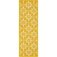 thumbnail image 3 of Unique Loom Outdoor Trellis Collection Area Rug - Tiles (2' x 6' 1" Runner Yellow/Ivory), 3 of 9