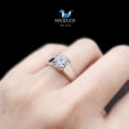 thumbnail image 2 of 1.25 Cts Cubic Zirconia / Sterling Silver 925 Ring / Rhodium plated Nickel-Free / MadDuckJewels RG1425 / Thailand Jewelry, 2 of 5