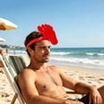 thumbnail image 5 of Printed Foot Shaped Sun Visor Hat Funny Barefoot Headband Protection Hat For Summer Party, 5 of 5