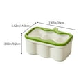 thumbnail image 2 of Oggfader 3-Compartment Green Plastic Seasoning Box with Vertical Lid - Leakproof Spice Container & Condiment Jar for Kitchen & Picnic Use, 2 of 6