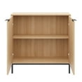 thumbnail image 3 of Nexera Slim 2-Door Storage Console, Natural Blonde Oak, 3 of 9