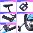 thumbnail image 4 of ICEELF 16 Inch Light Up Kids Bike with Rainbow Frame & Wheel Lights, Toddler Bicycle with Training Wheels for Boys Girls Ages 4-7, 4 of 8