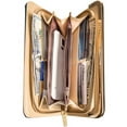 thumbnail image 5 of Women's Glossy Clutch Evening Wristlet Wallet Purse with Cell Phone Compartment (Fits up to 6.25In x 3.1In), 5 of 7