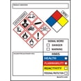 thumbnail image 1 of Etiquetas de datos SDS OSHA Merhoff & Larkin, 10,2 x 7,6 cm, 100 rollos, 1 of 6
