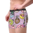 thumbnail image 2 of Pofeuu Cartoon Donuts Print Men’s Boxer Briefs, Moisture-Wicking Underwear, Regular,Trunk-Medium, 2 of 5