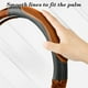 thumbnail image 5 of Funda para volante de coche, funda para manillar de volante, funda de cuero transpirable con veta de madera., 5 of 6