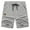 Grey, variant on Men's Shorts Board Shorts Bermuda Shorts Elastic Waist Drawstring Summer Beach Shorts for Men(Black,L)