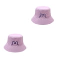 thumbnail image 2 of Sonducket Sombreros de cubo Hombres Mujeres Gorras Sombrero de pescador Adultos Sombrero Púrpura claro Púrpura claro M (56-58 cm) 2Conjunto, 2 of 6