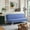 Blue, variant on Serta Toronto Modern Convertible Sofa, Blue Woven Fabric