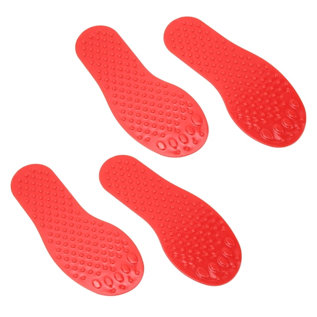 2Pair Foot Shaped Floor Markers, PVC Non Slip Educational Footprint Markers for Preschool Classroom Kindergarten