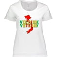 thumbnail image 3 of Inktastic Vietnam Veteran in Green Gold and Red Women's Plus Size T-Shirt, 3 of 5