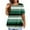 Green, variant on breaise Womens Short Sleeve Tops Plus Size Stripe Shirts Loose Fit Crew Neck Shirts Casual Loose Summer Tee Shirts L-5XL