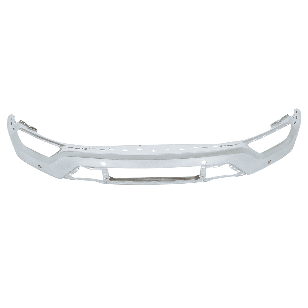 Top Gear Motors Front Bumper for Ford F-150 2021–2023 Chrome Steel with 6 Parking Sensor Holes Replacement Assembly