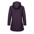 thumbnail image 5 of Little Donkey Andy Women's Waterproof Rain Jacket Outdoor Trench Raincoat with Hood Lightweight rain Shell for Hiking, Travel Dark Purple XL, 5 of 7