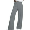 thumbnail image 5 of Guluxicc Womens Athletic Pants Casual Loose Elastic Waist Pants Outdoor Work Wide Leg Trousers, Gray, S, 5 of 8