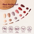 thumbnail image 4 of Gellen Gel Nail Polish Set of 6 Same Color Same Bottle Beige Brown Wine Red Nude Glossy Gel Polish, Soak off Gel Nail Kit for DIY Home Gel Manicure Set for Nail Art, 4 of 8
