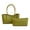 PU Green, variant on WeaveCC Handwoven PU Y2K Tote Bag Set Halloween Shoulder Purse Fall Gift for Women