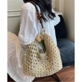 thumbnail image 3 of JKCCZLL Womens Summer Straw Woven Beach Bag Large Bohemian Handmade Crochet Shoulder Tote Purse Vacation Handbag,Beige,go out, 3 of 9