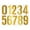 Gold, variant on BESEW7 4 Inch Vinyl Art Font Number Labels for Mailbox, Large Outside House Numbers Stickers, Address Car Decals Black