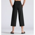 thumbnail image 3 of Dragon Fit Womens' Yoga Pants with Pockets and Tummy Control High Waist in Flare Crop, 3 of 6