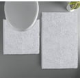 thumbnail image 2 of Juego de alfombras de baño Luxurux, alfombrilla de baño de chenilla, antideslizantes, color blanco, 2 of 9