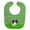 Black & White, variant on Pekingnese Black Shamrocks Baby Bib