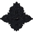 thumbnail image 3 of 67 1/4"W x 43 3/8"H x 4"ID x 2"P Melchor Diamond Ceiling Medallion (Fits Canopies up to 4"), Hand-Painted Steel Gray, 3 of 5