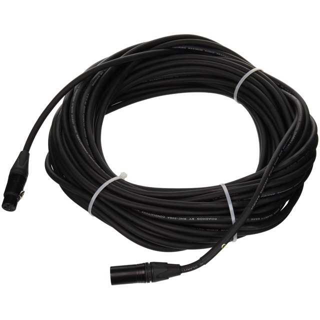Cable de micrófono Rapco Horizon HOGM-75 23 m negro XLR