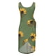 thumbnail image 4 of Vestido sin mangas con estampado de cuello redondo informal de verano para mujer a la moda Fridja  hj2398, 4 of 5