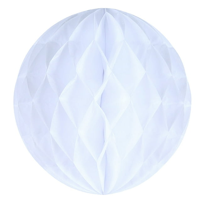 Bola de Nido de Papel Zulema Decoración de Linternas Colgantes Blanco 15 cm