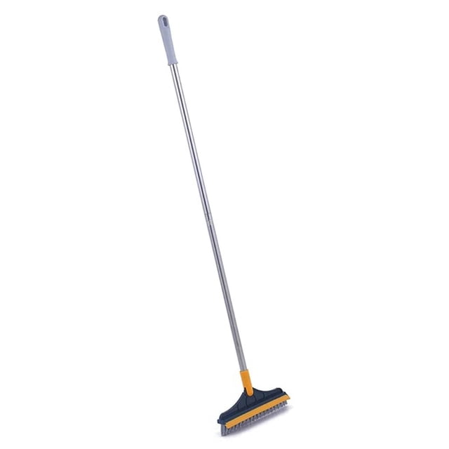 Cepillo para fregar 2 en 1, fregador ajustable giratorio de 120 grados para colgar en el suelo, accesorios de limpieza de ranuras de esquina Suministros de limpieza para el hogar Verde oscuro Wosthever HA062851-02
