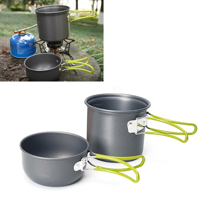 Camping Cookware Set,Camping Cookware Set Portable Aluminum Alloy Pot Kit Camping Cooking Set Dependable Performance