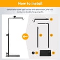 thumbnail image 4 of Soporte HealSmart para lámpara con forma de reptil, ajustable de 40 a 80 cm, de metal, 4 of 7