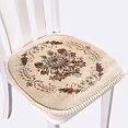 thumbnail image 5 of Cojines de silla de cocina de estilo europeo, cojín de asiento floral con corbata, lavable, interior, comedor, cocina, oficina 43 * 42 cm JAMW Sencillez, 5 of 5