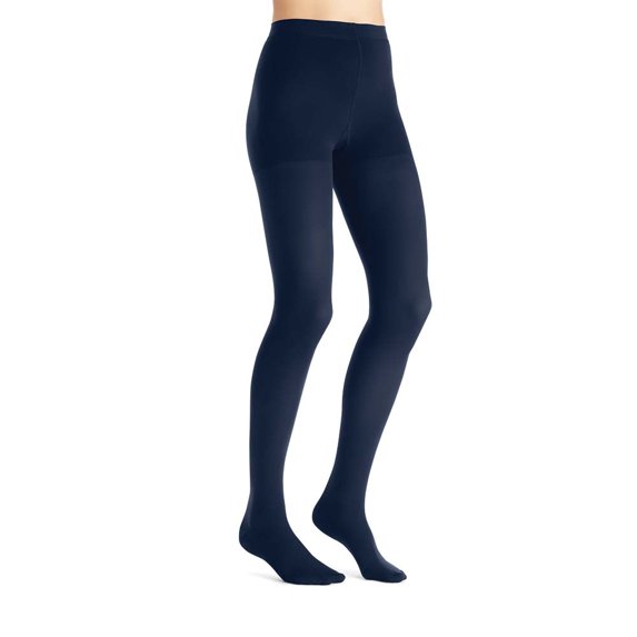 JOBST Opaque Compression Stockings, 20-30 mmHg, Waist High, Closed Toe, Midnight Navy, Small