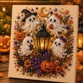 thumbnail image 4 of Halloween Ghost Pearl Art DIY Kit, Spooky Cute 3D Diamond Painting Crafts for Adults, DIY Fall Home Decor Wall Art, Beginner DIY Seasonal Party Gift(F), 4 of 7