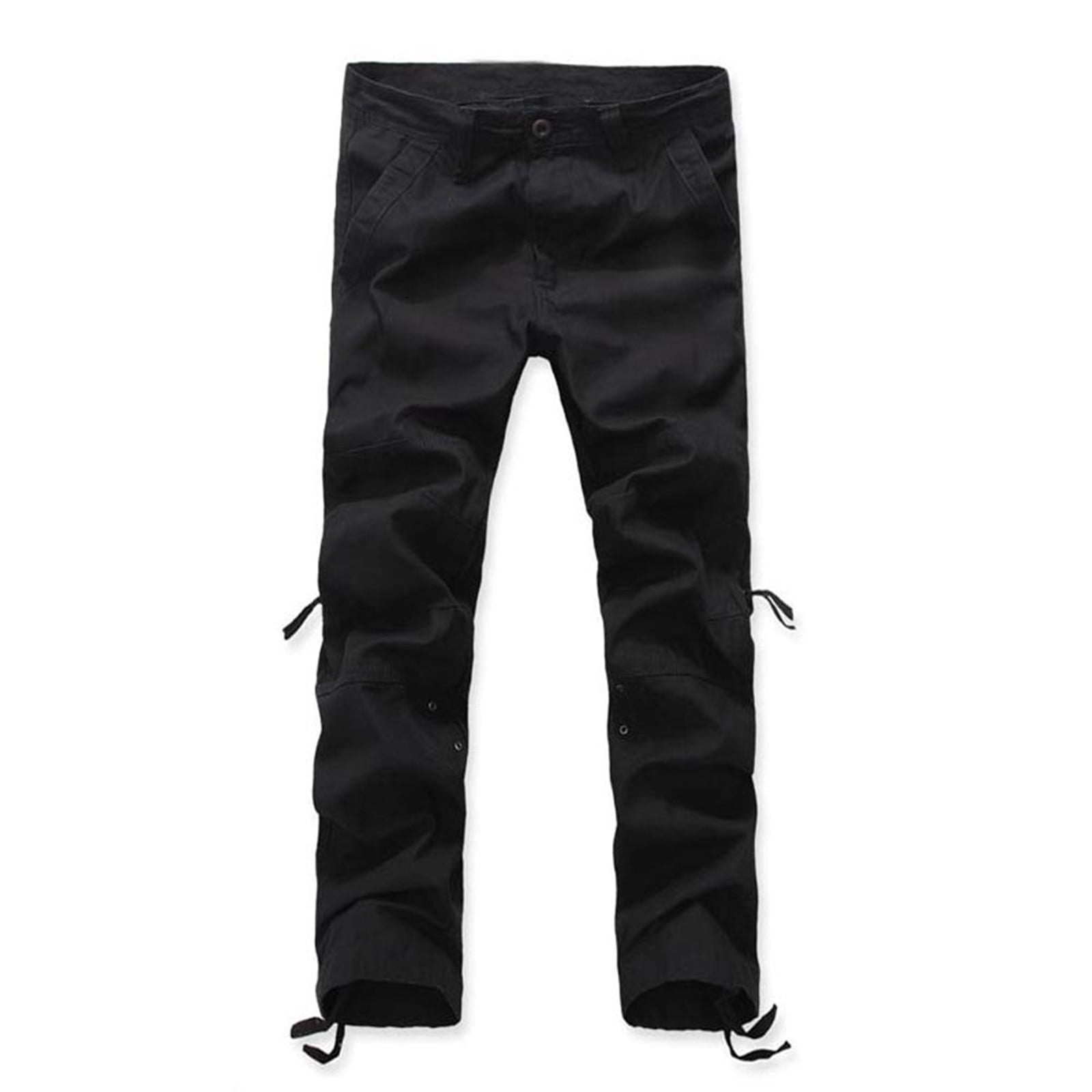 ohmzyzo Men's Cotton Vintage Cargo Pants Outdoors Straight