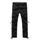 thumbnail image 5 of Pantalones largos para hombre, lisos, multibolsillos, lavados, para exteriores, informales, de algodón puro, 5 of 8